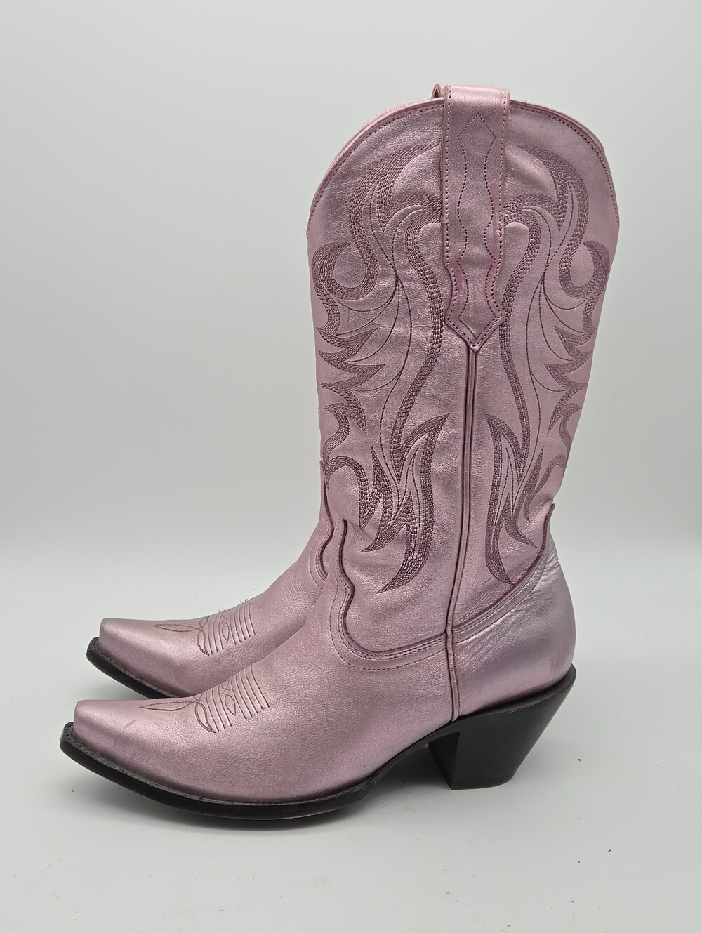 Idyllwind Pink Metallic Western Cowboy Boots Size 8.5